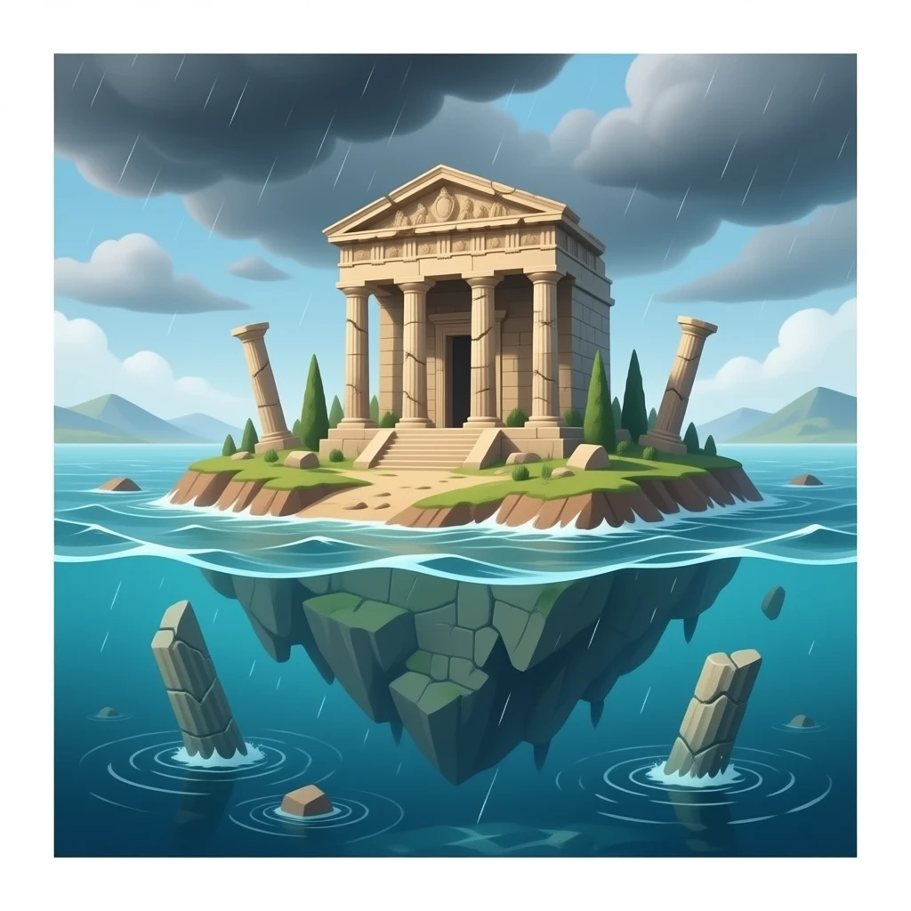 A COUNTRY IS SINKING  ANCIENT CIVILIZATION emoji