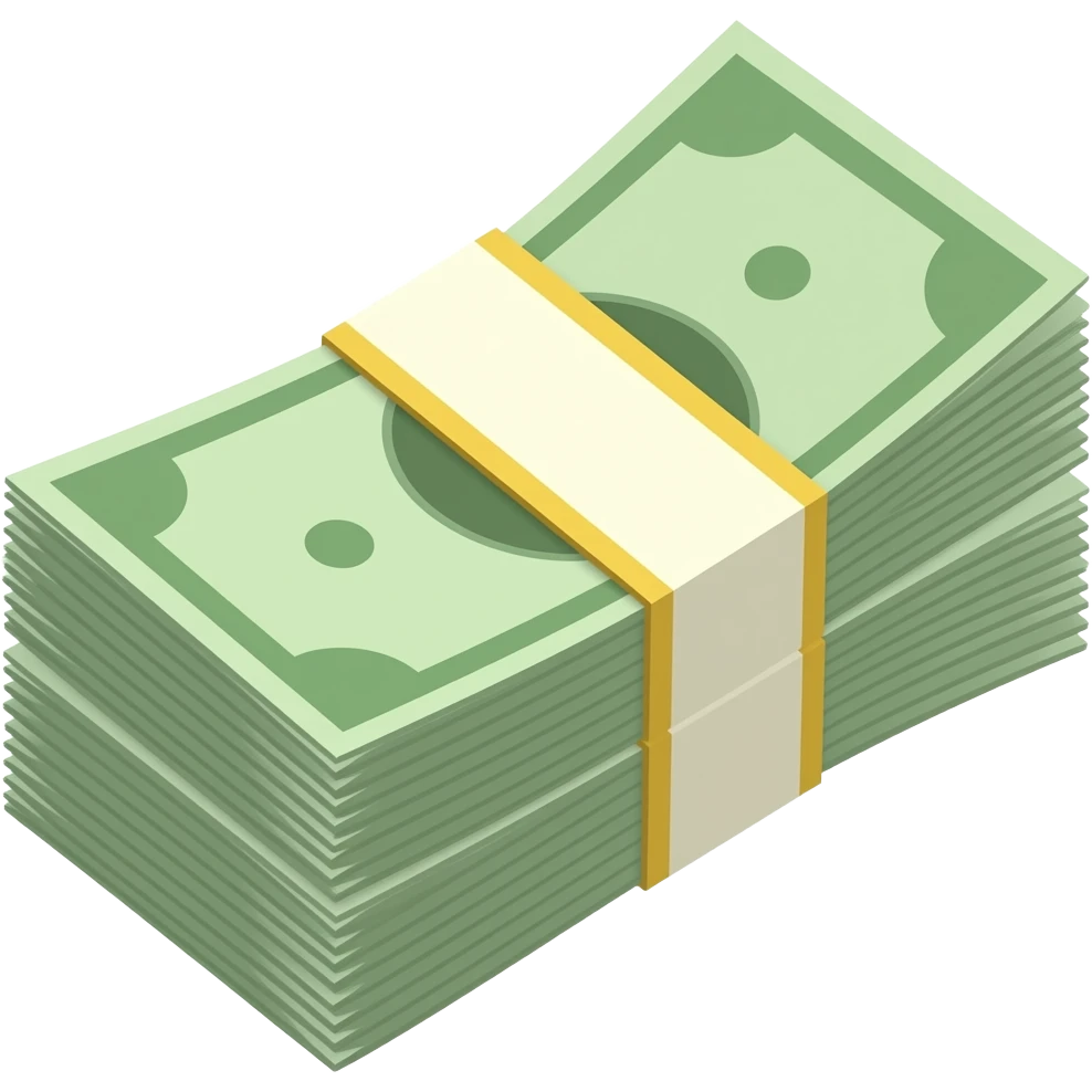 pile of banknotes emoji