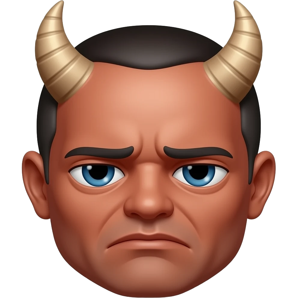 Emoji face  demon sad emoji