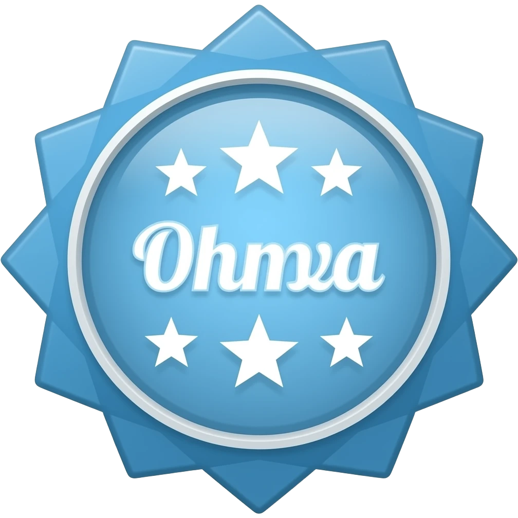 Badge bleu certification emoji