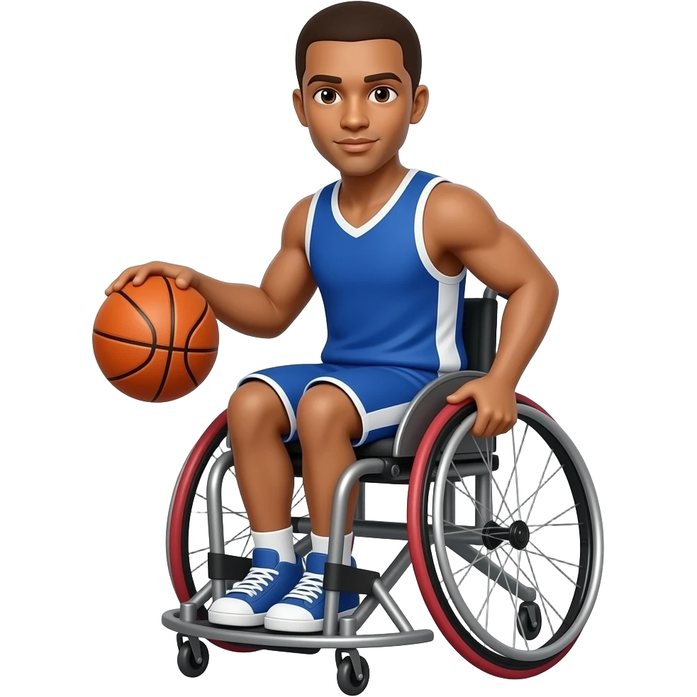 Basketballer in a wheelchair emoji