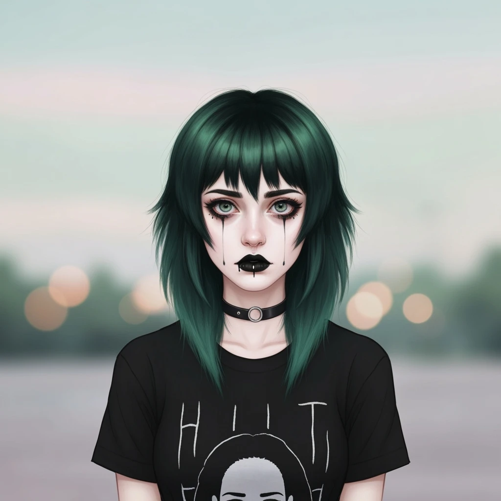 emo profile picture, cute, expressive, minimal, variation 4 emoji