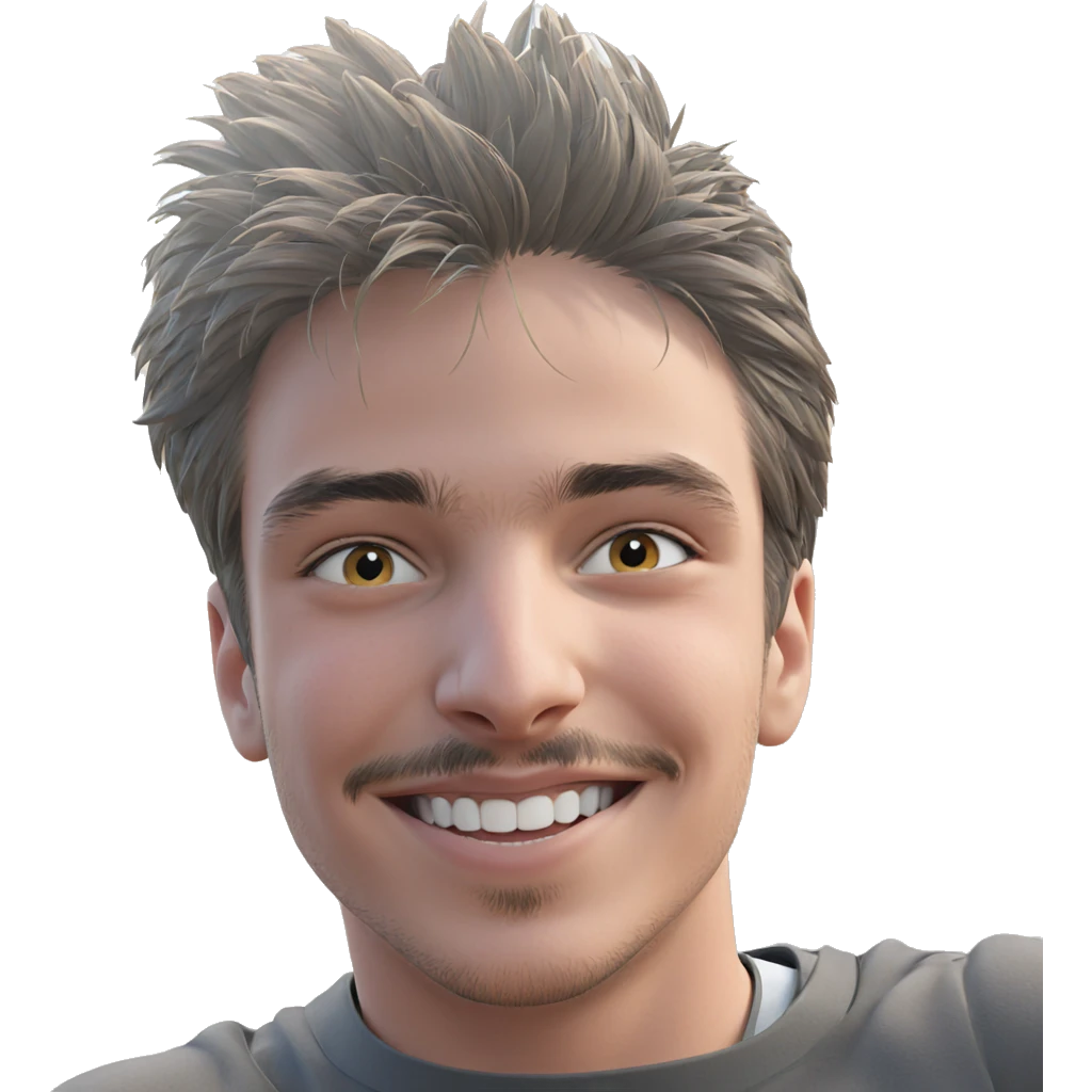 smiling boy outdoors portrait emoji