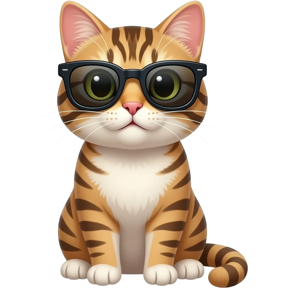 Cat wearing sunglasses emoji
