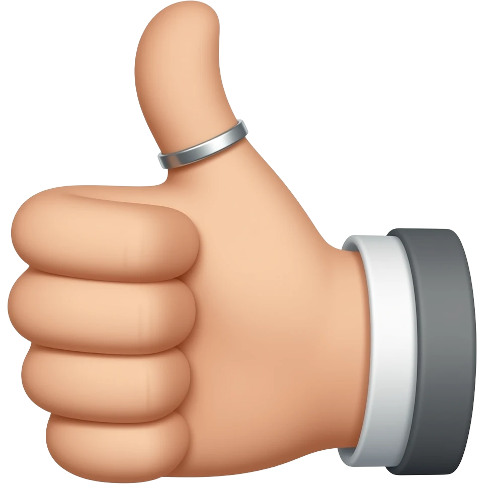 WITH RING THUMBS UP emoji