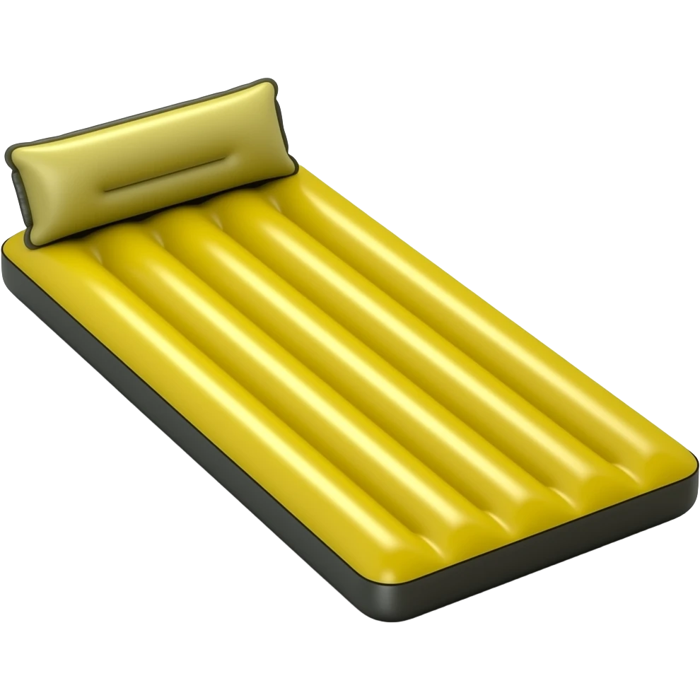 air mattres in yellow and black emoji