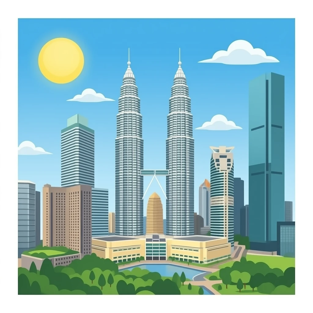 Kuala lumpur malaysia city emoji