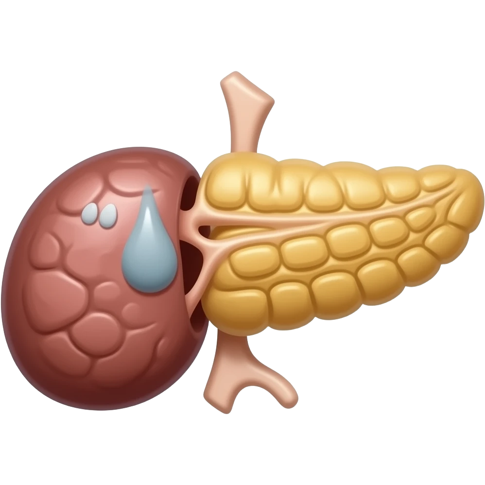 pancreas with sick appearence emoji
