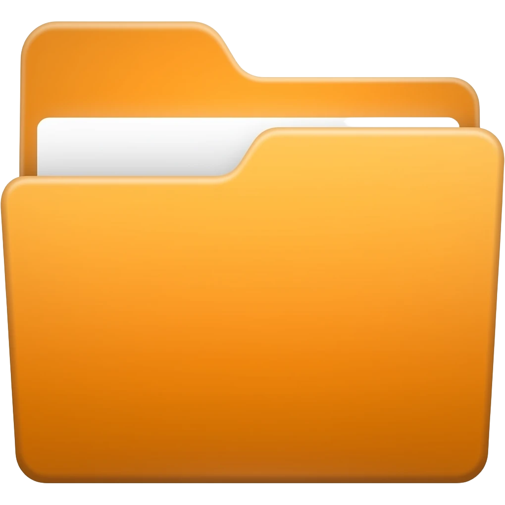 Orange folder emoji