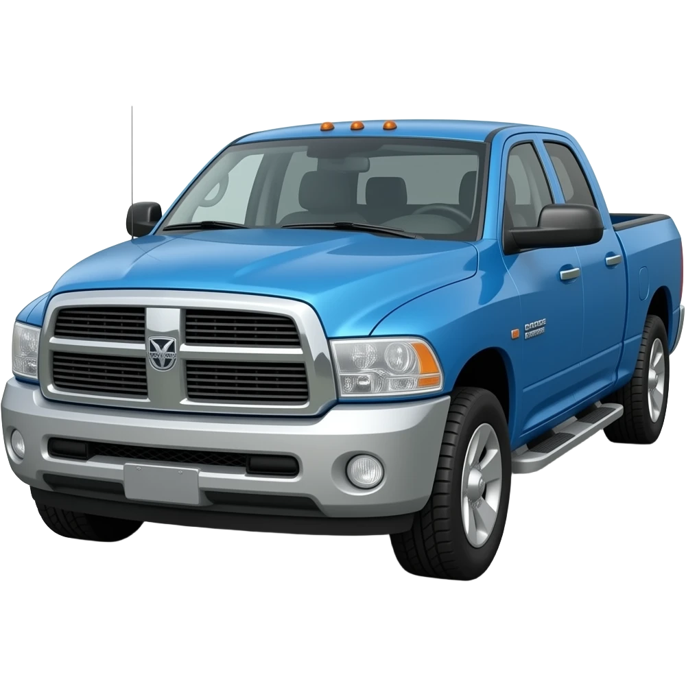 2007 Patriot Blue Pearl Dodge Ram 3500 Laramie Quad Cab 4x4 Dually emoji