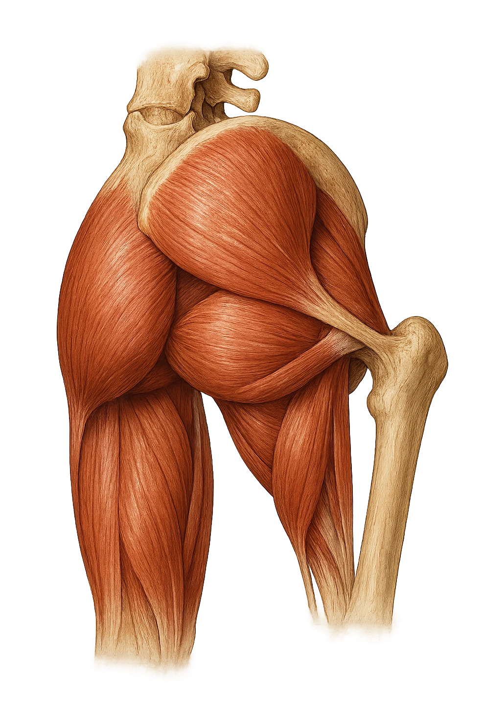muscoli del gluteo senza scritte emoji