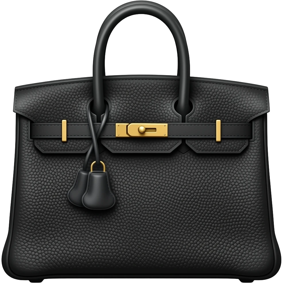 Black birkin bag emoji