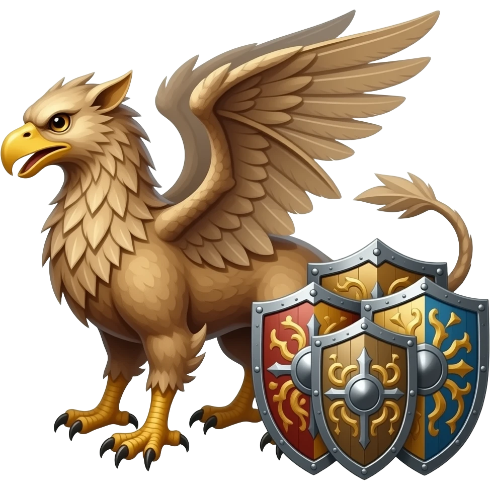reduce griffins and increase shield emoji