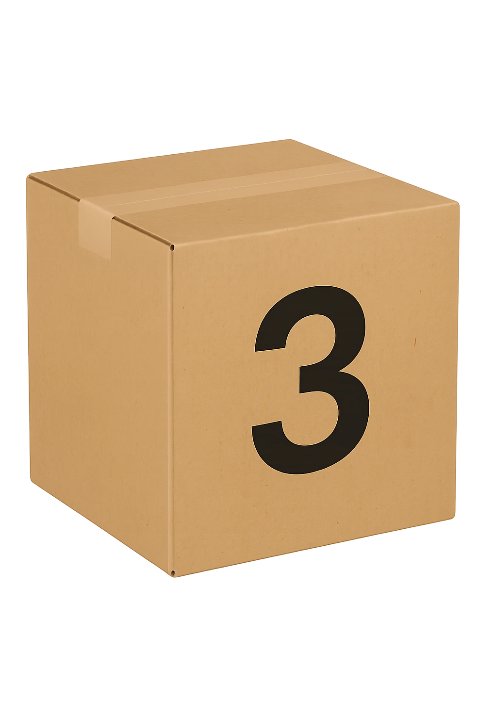 Pacco con numero 3 emoji