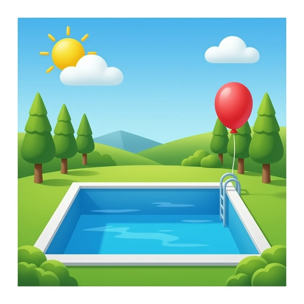 green pool inflate balloon emoji