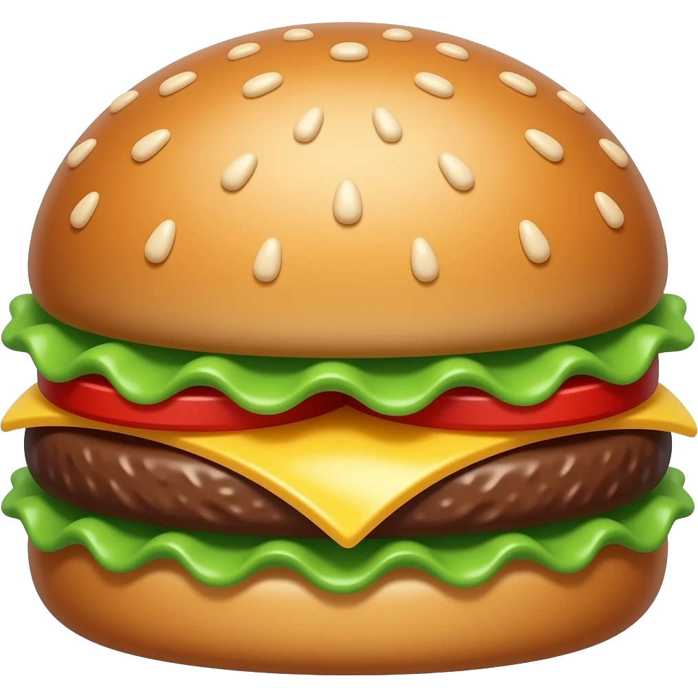 A letter  shap like burger emoji