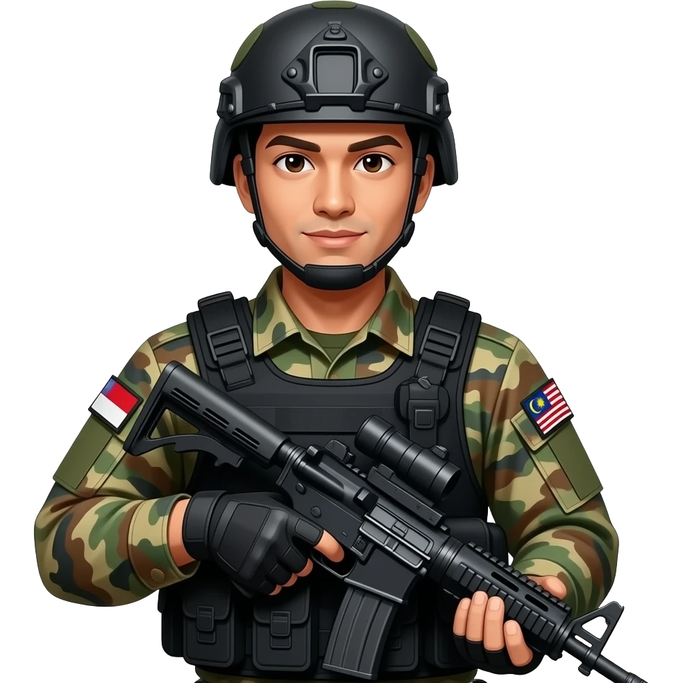 Man special forces malaysia emoji
