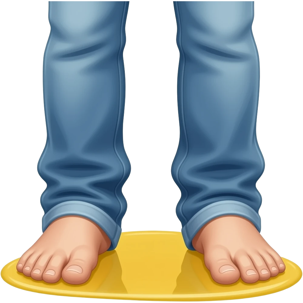 Small yellow puddle under his rear paws emoji