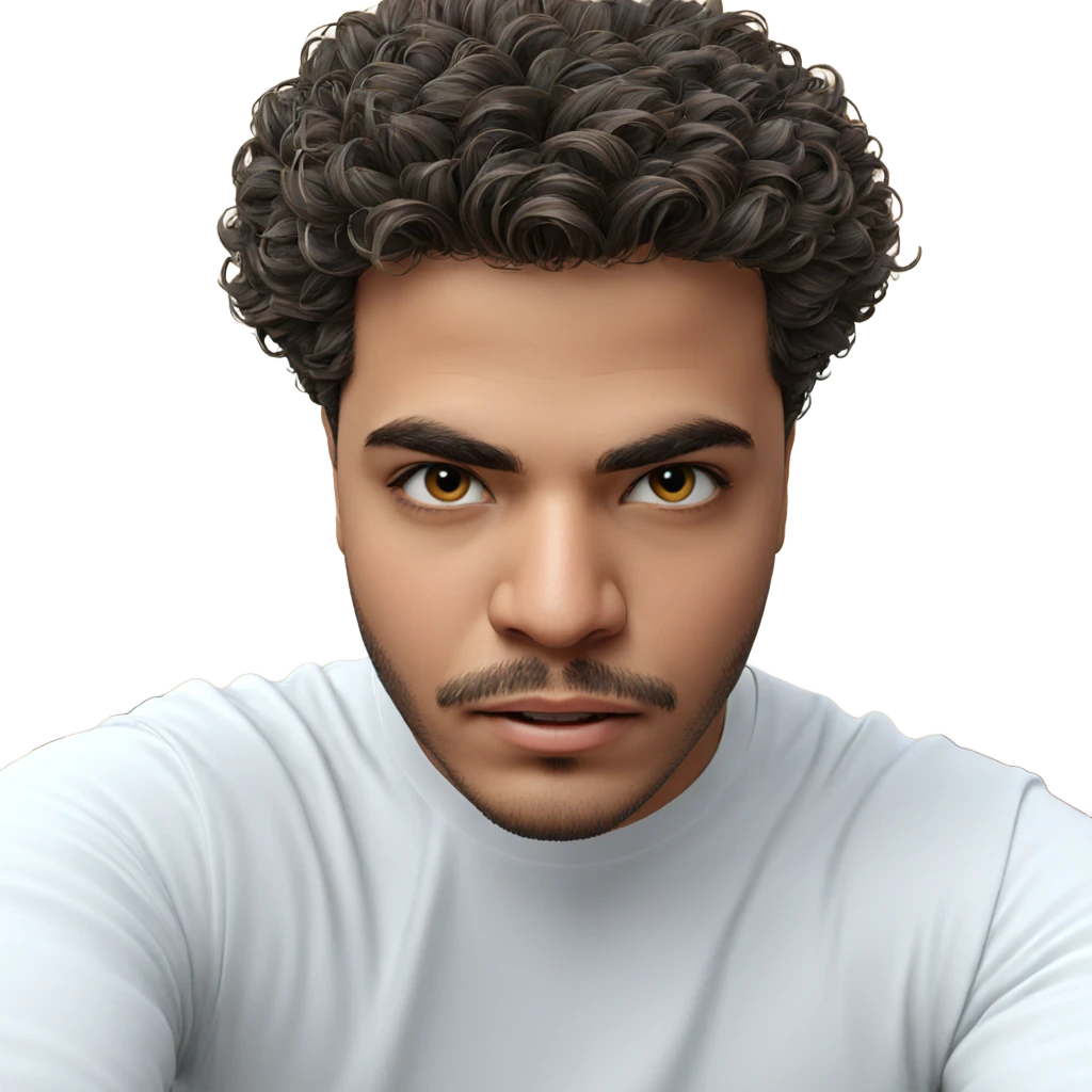 realistic portrait of male emoji