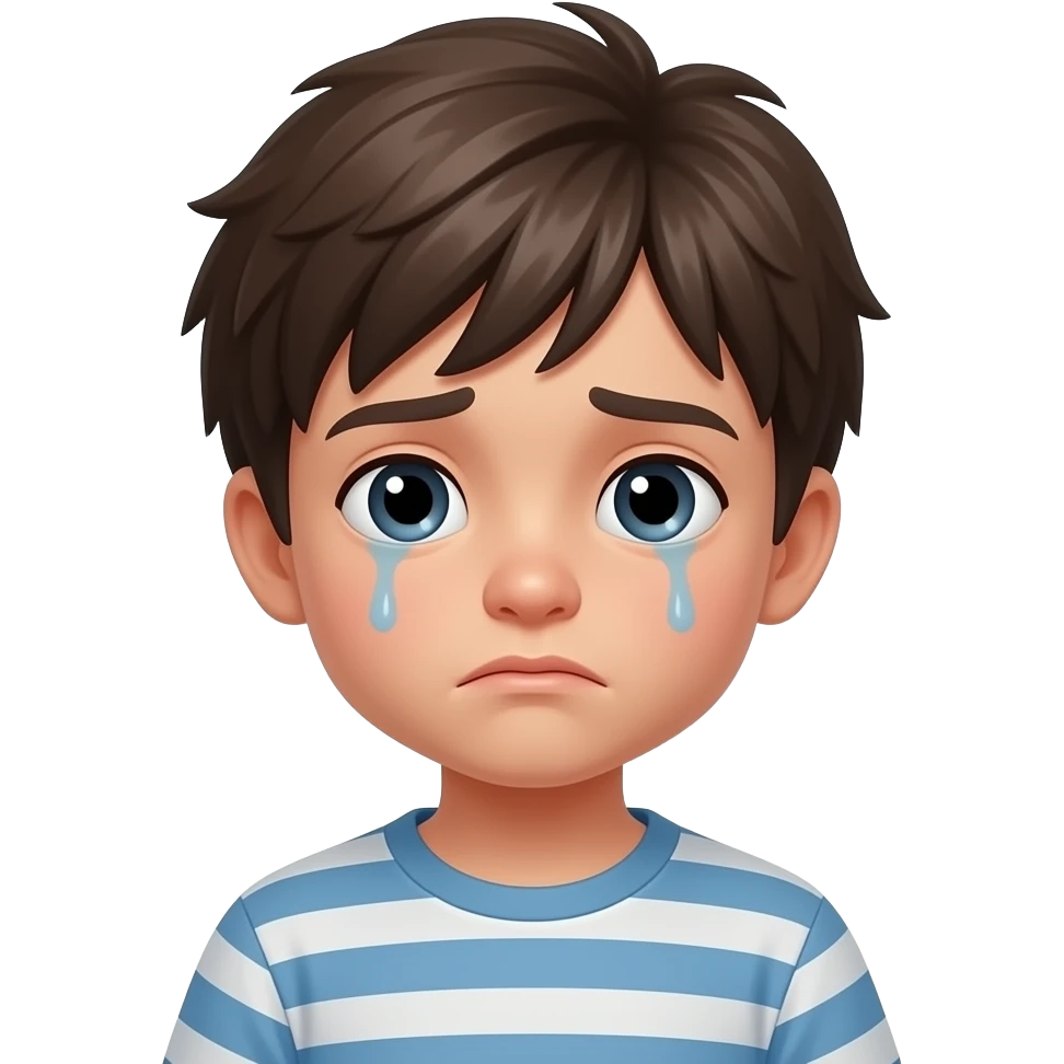 enfant qui est triste emoji