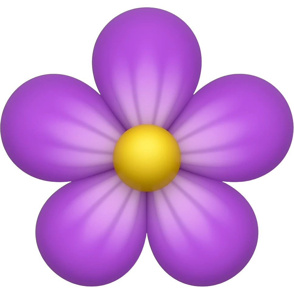 purple flower emoji