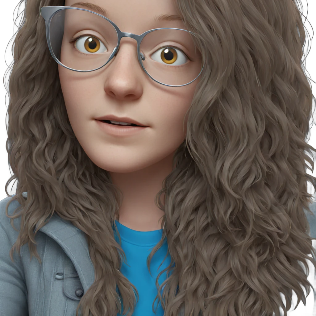 realistic portrait of girl emoji