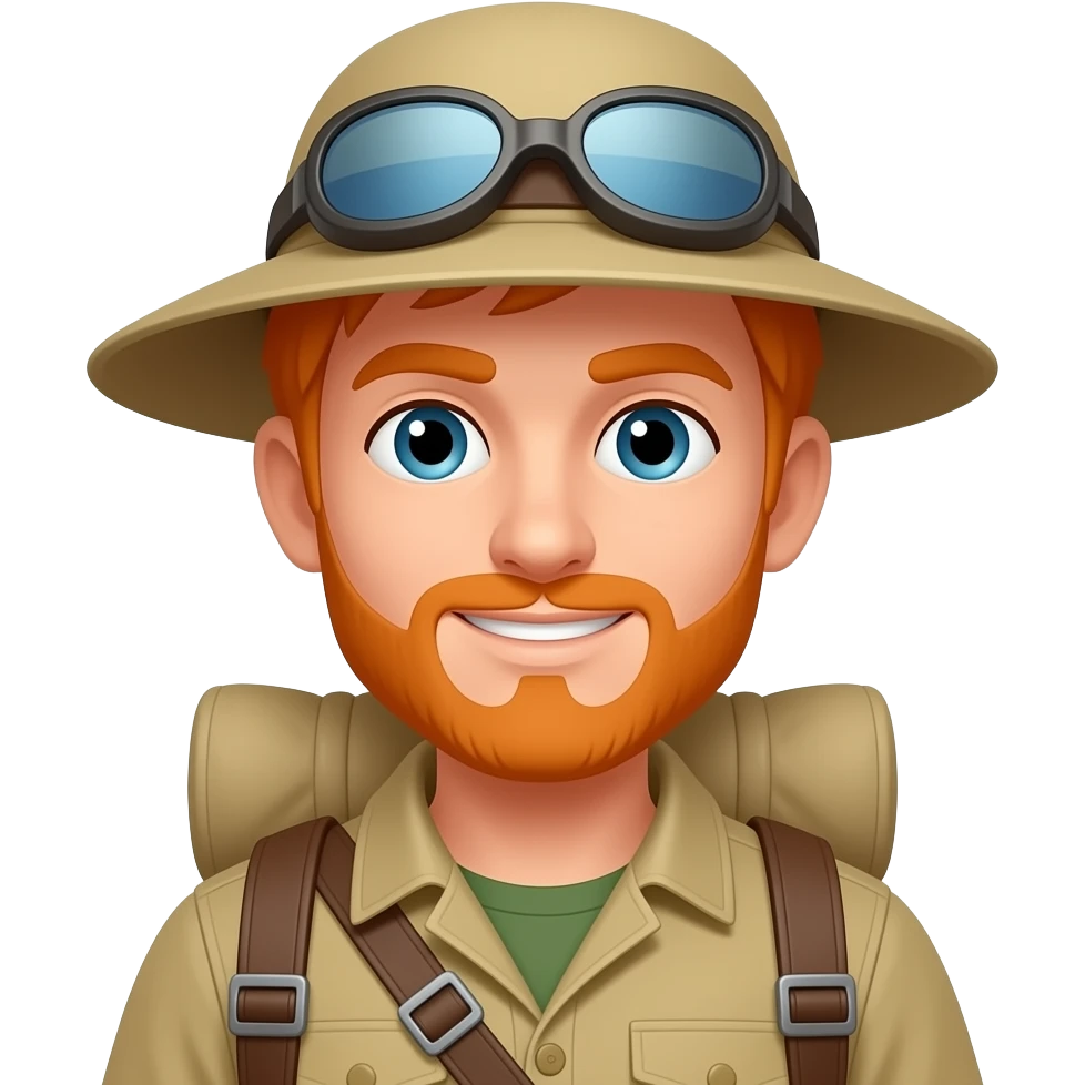 Orange Haired Explorers man emoji
