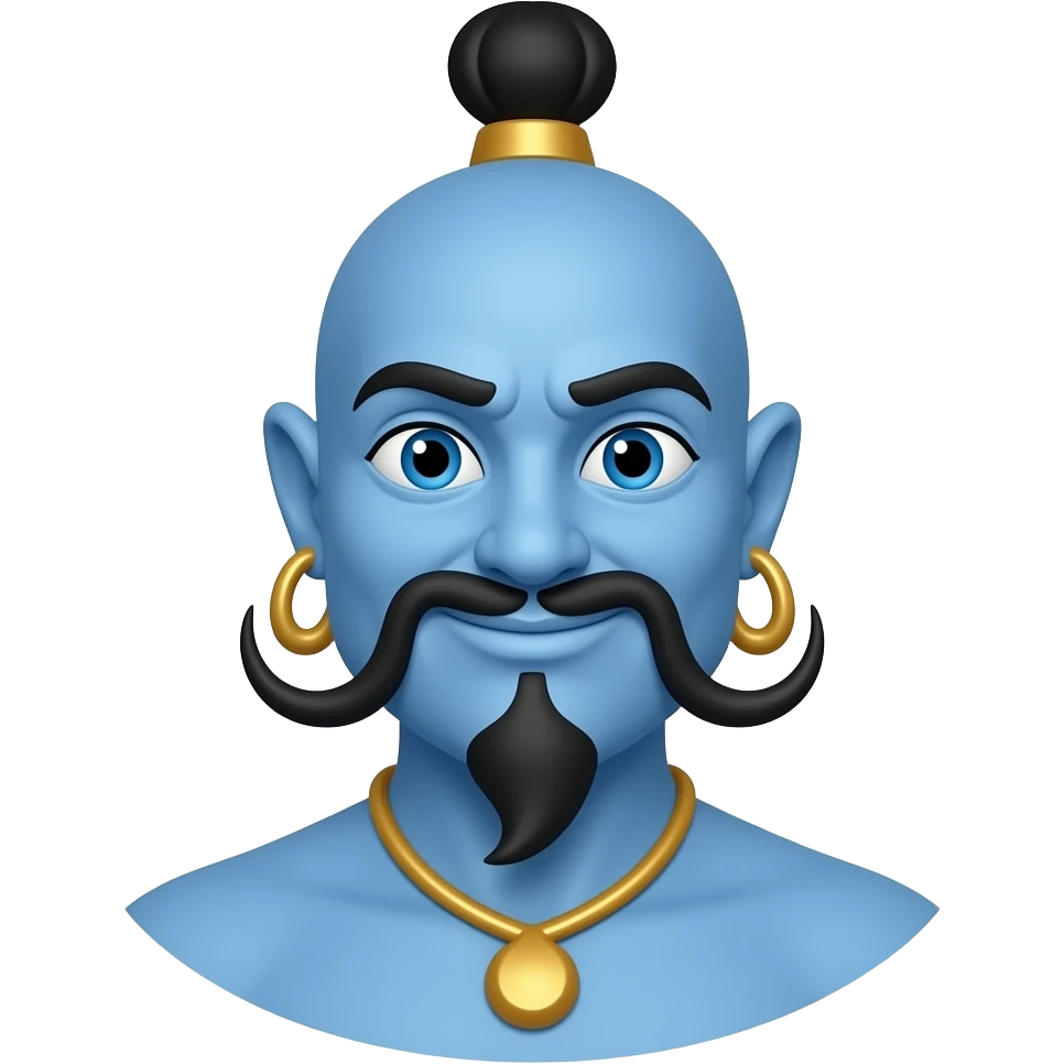 Red genie emoji
