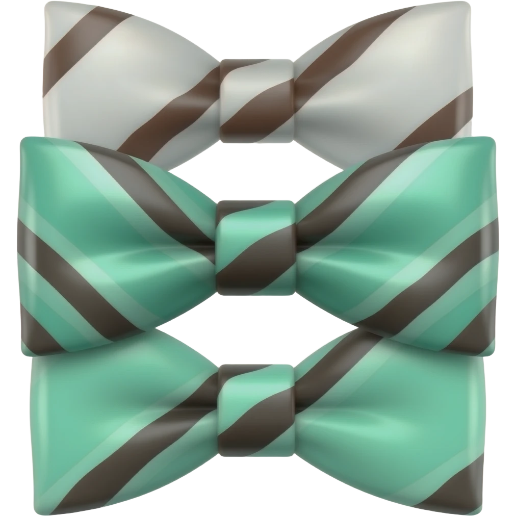 Chocolate mint bowtie emoji