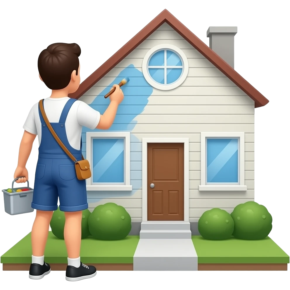 painting a house emoji