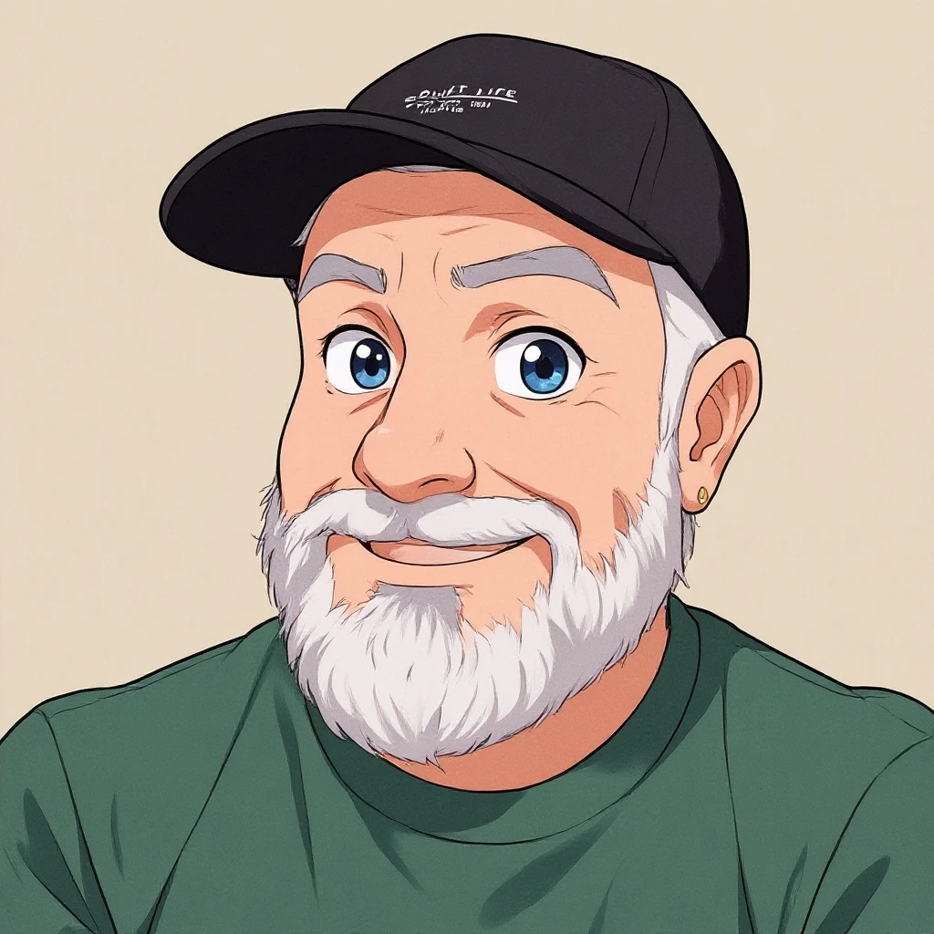 Remake this headshot in an anime style. emoji
