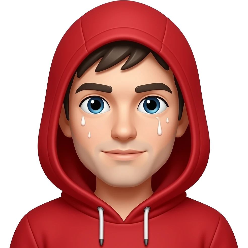 kırmızı kapşonlu Sweat emoji emoji