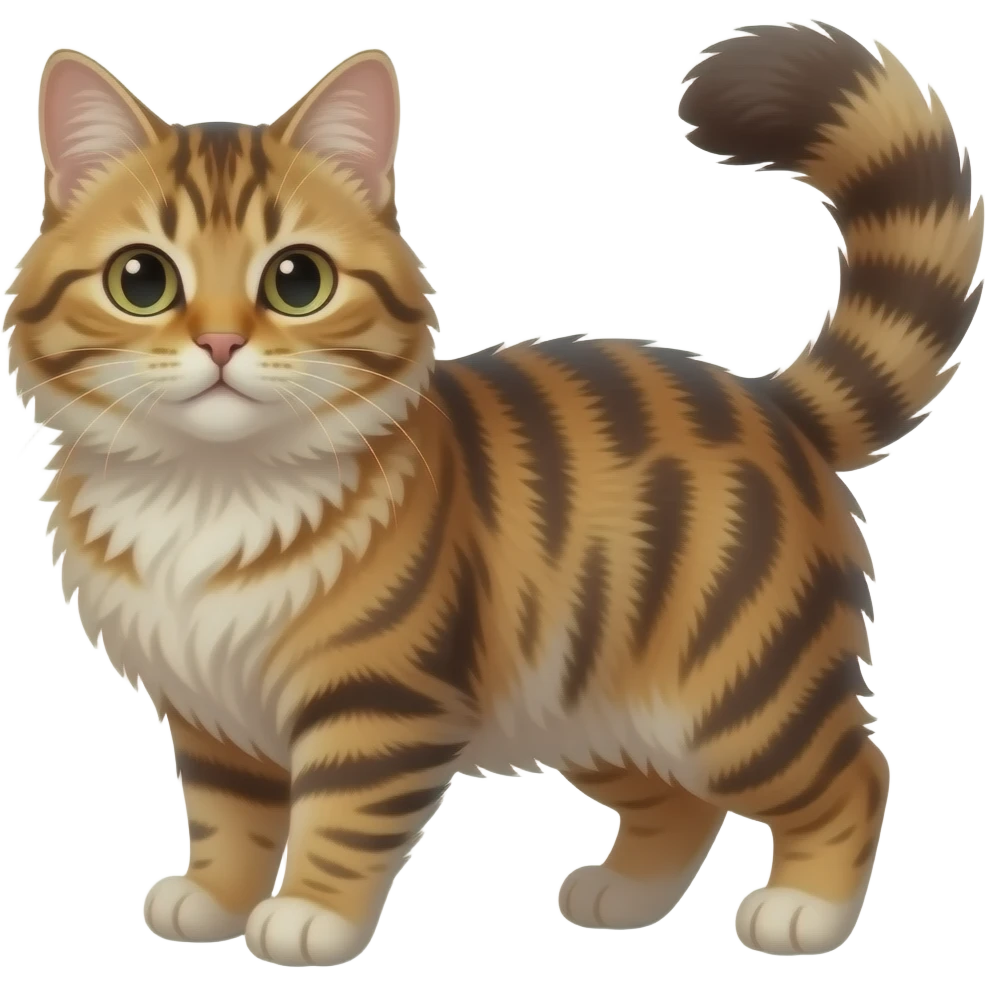 tortoishell cat fluffy emoji