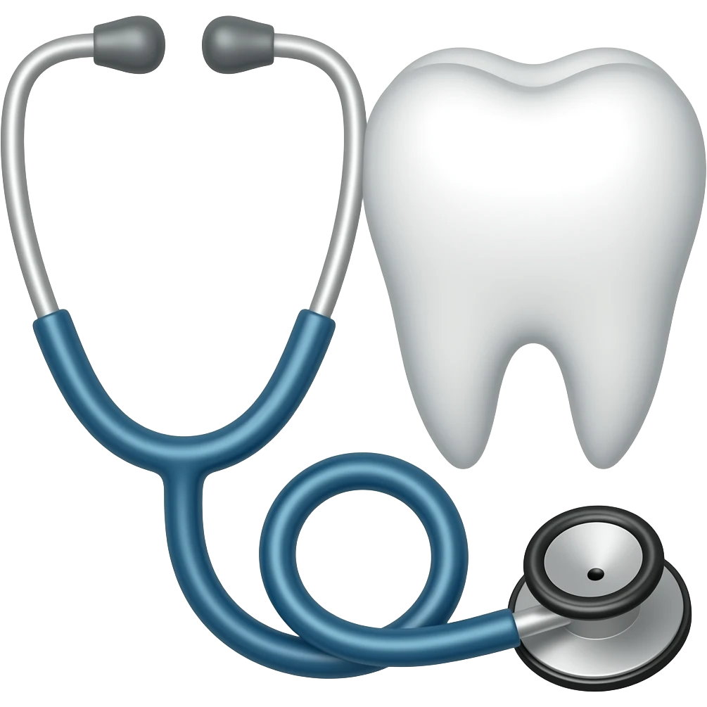 Make an emoji of stethescope and a tooth combine in aesthetic way in text form emoji