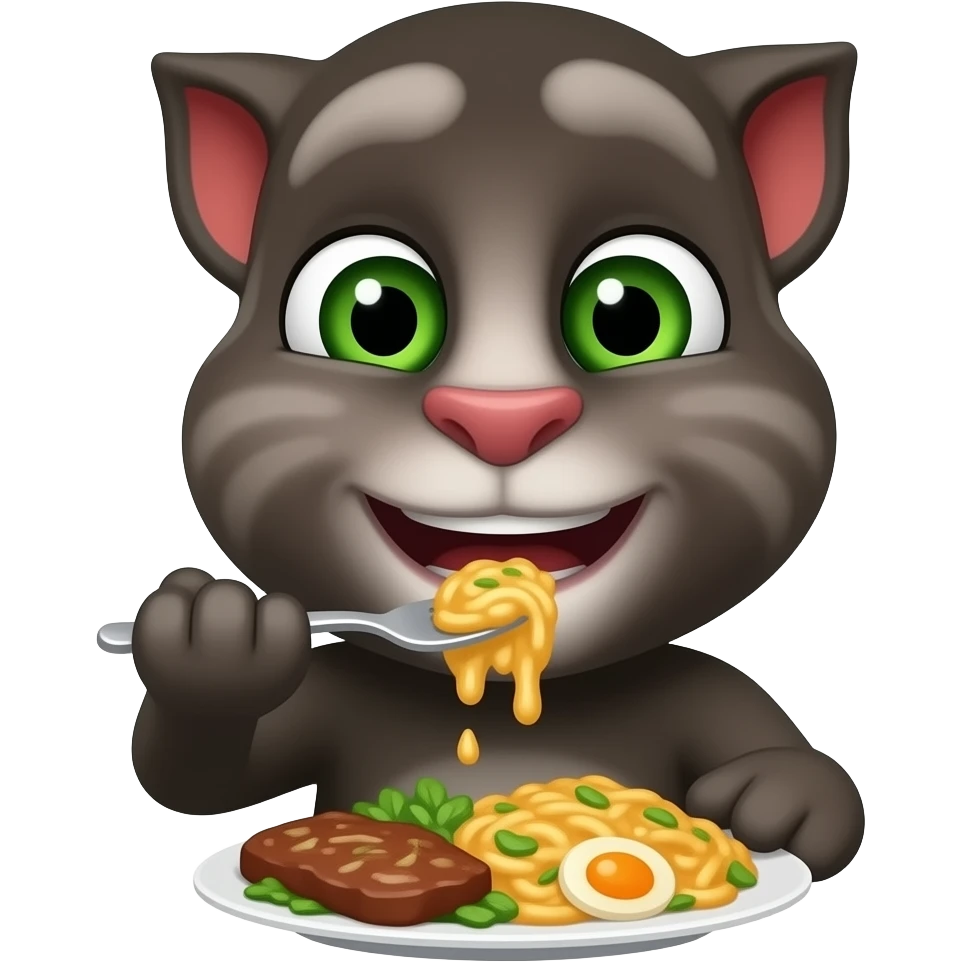 Hot meal Talking Tom smelly I like nose emoji