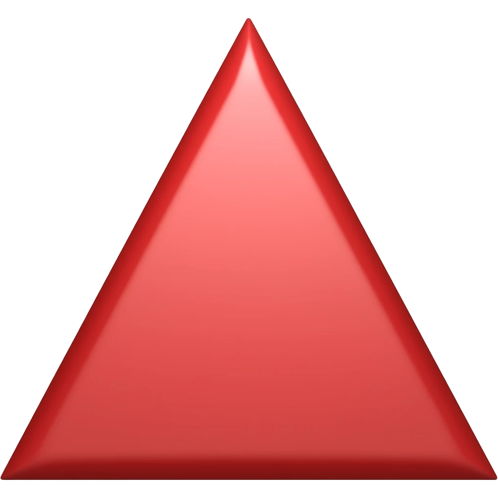 Red Triangle emoji