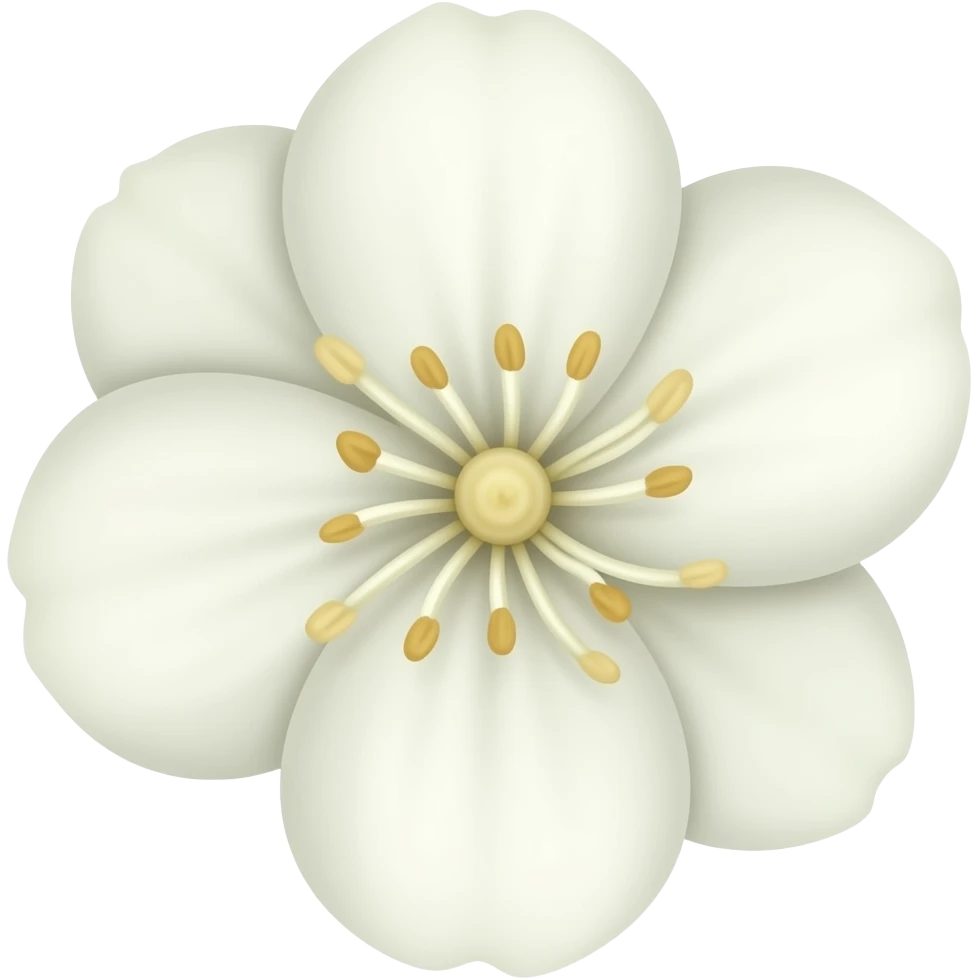 Make me a jasmine flower emoji so i can add to my keyboard emoji