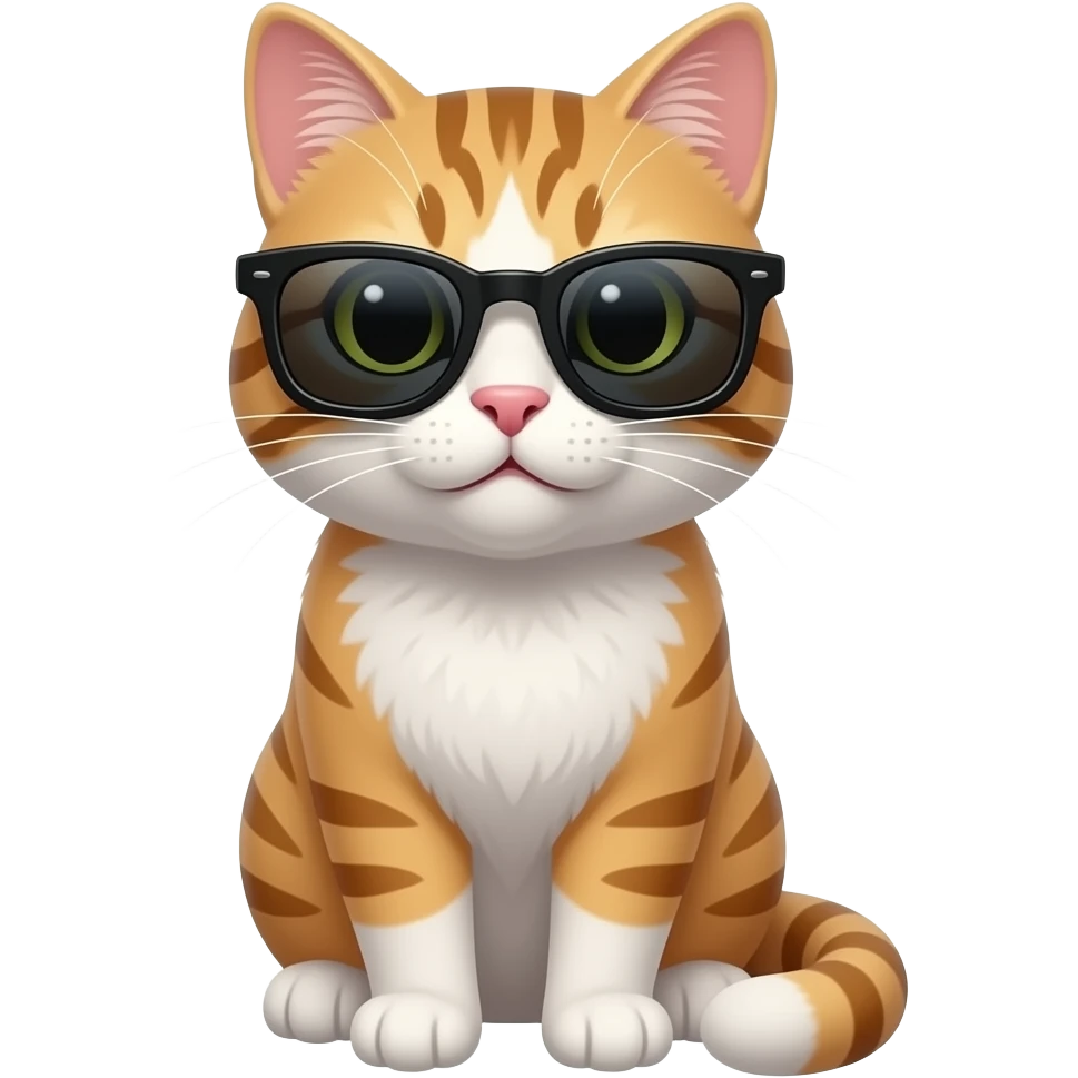 Cat wearing sunglasses emoji