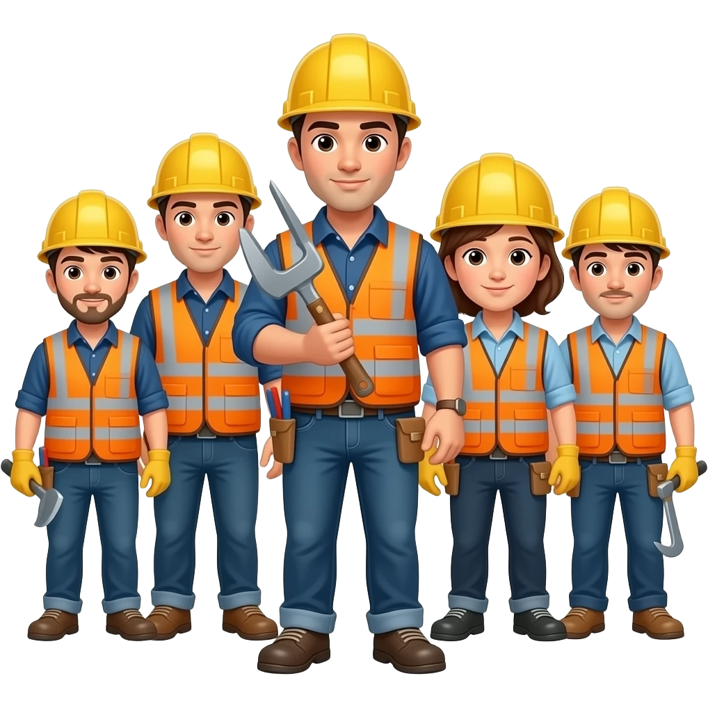 haz unas personas trabajando en construccion emoji