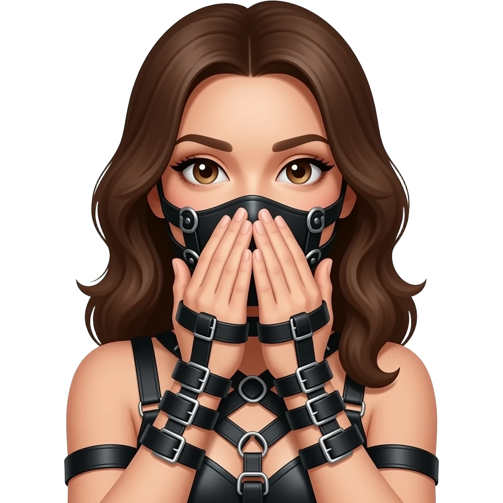 Bdsm cover her mouth emoji