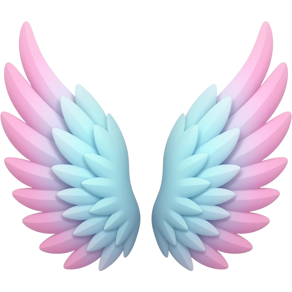 Pastel wings emoji