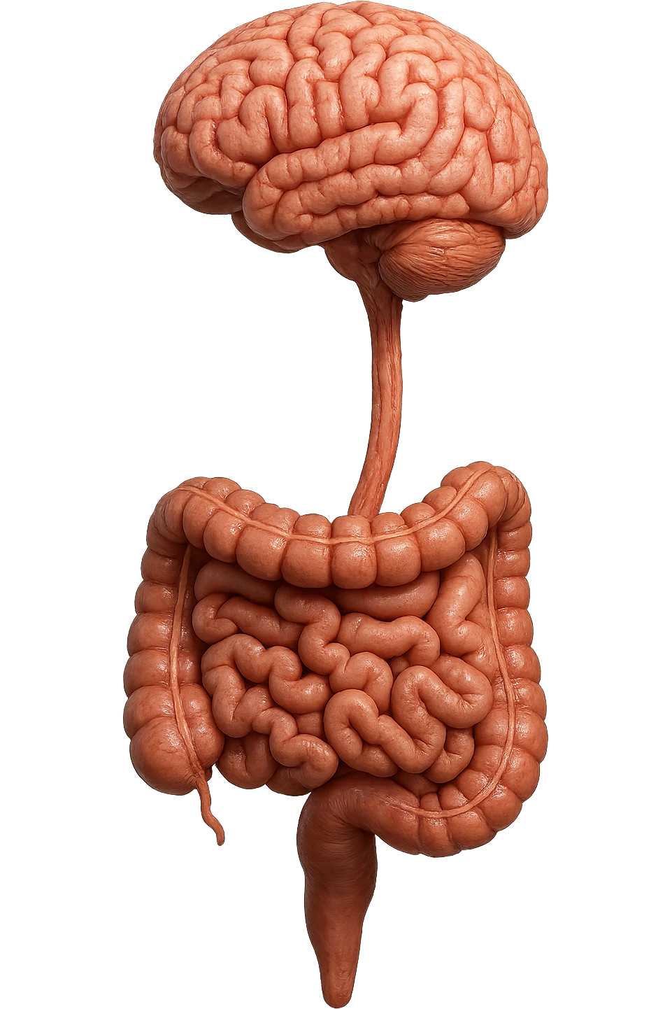 INTESTINO ANATOMICO UMANO UNITO VERTICALMENTE A CERVELLO
IPERREALISTICO 4K emoji