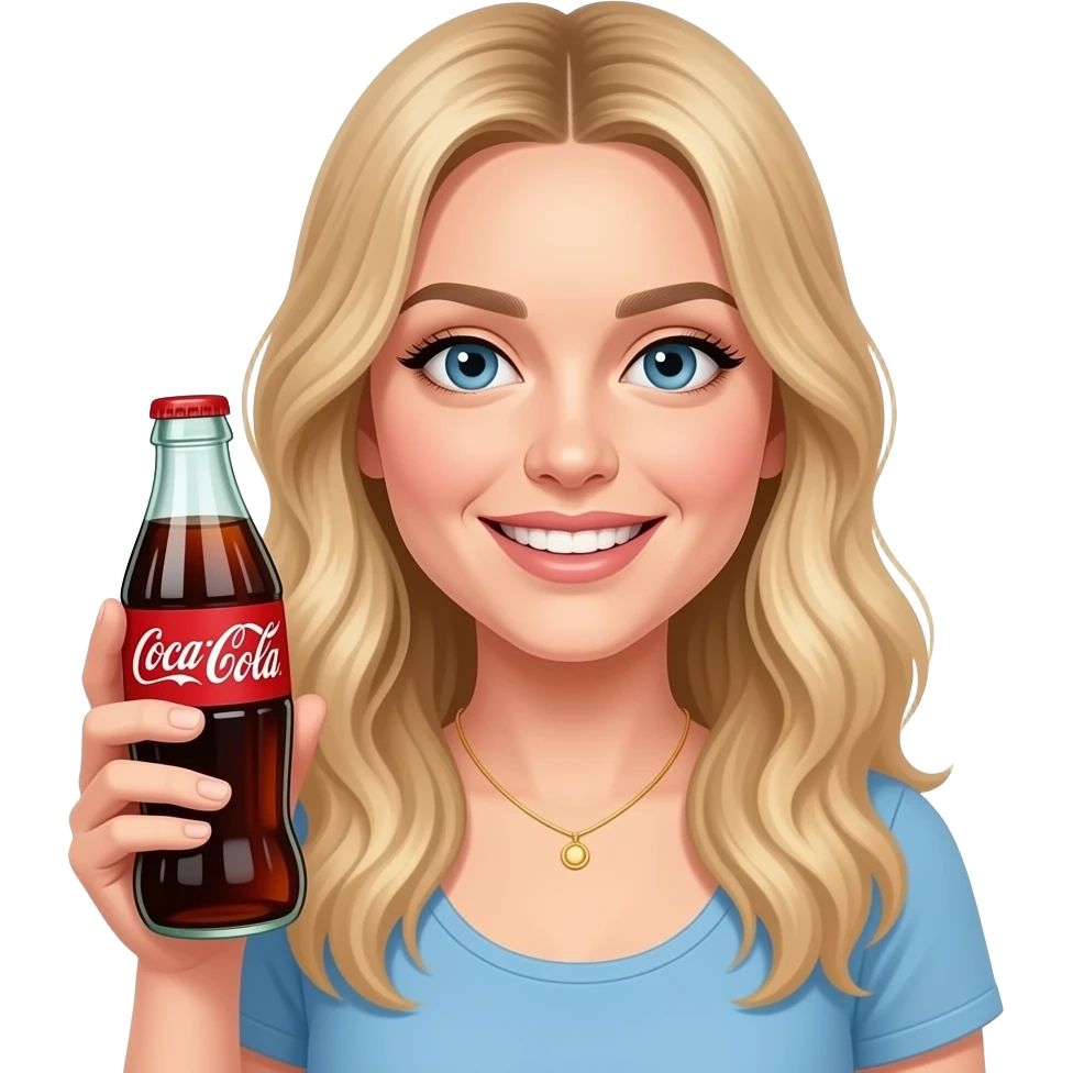 sydney sweeny with coke emoji