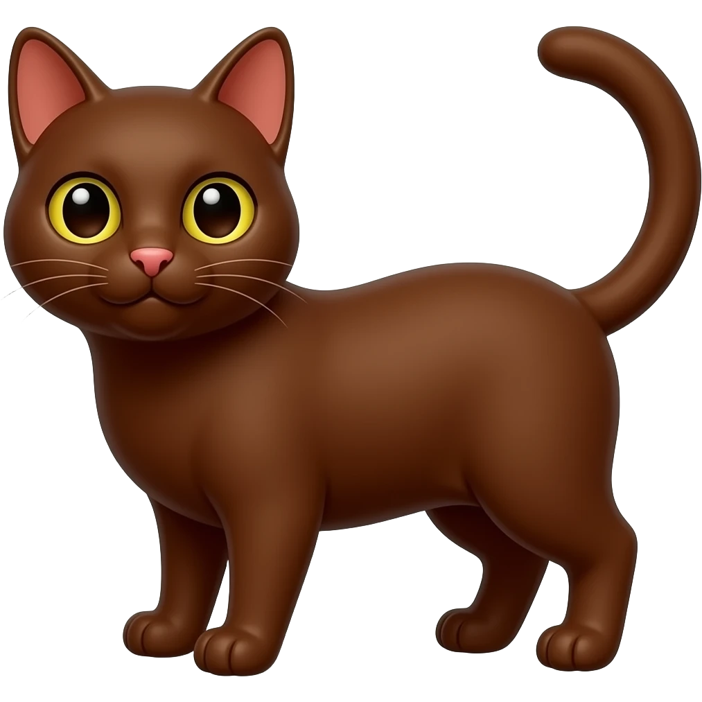 chocolate cat emoji