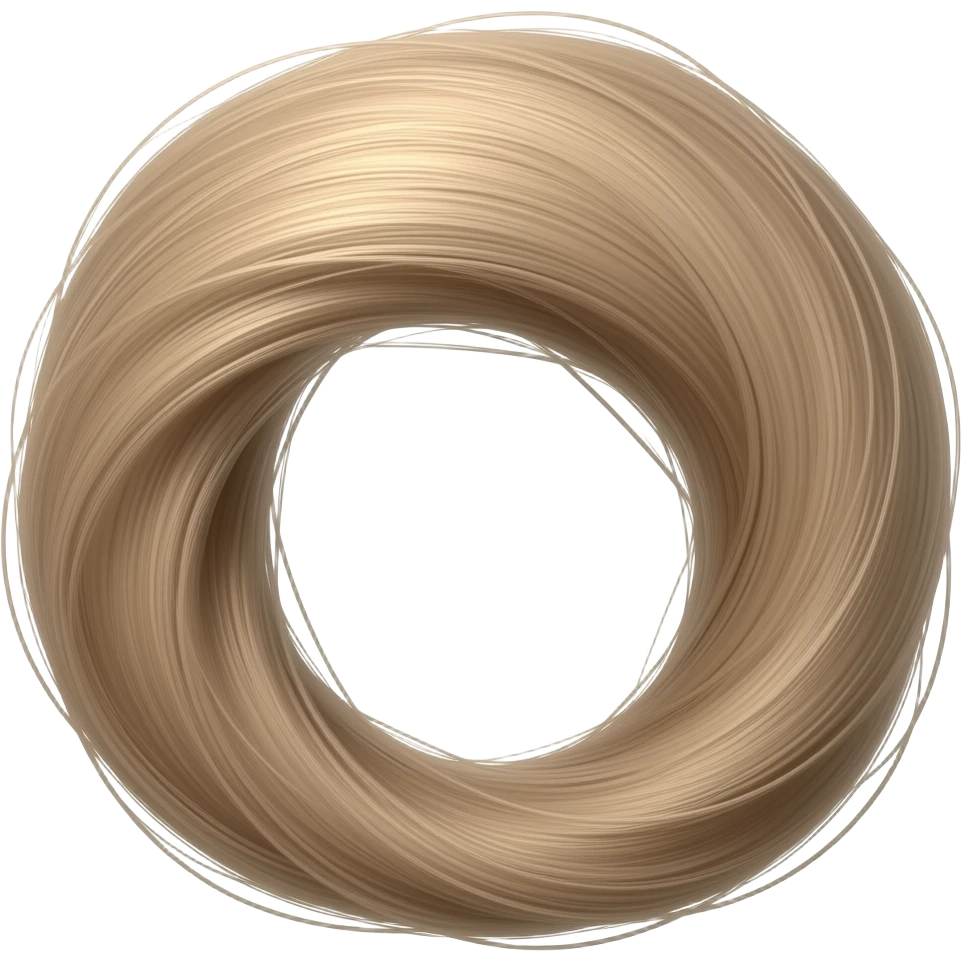 a strand of hair emoji