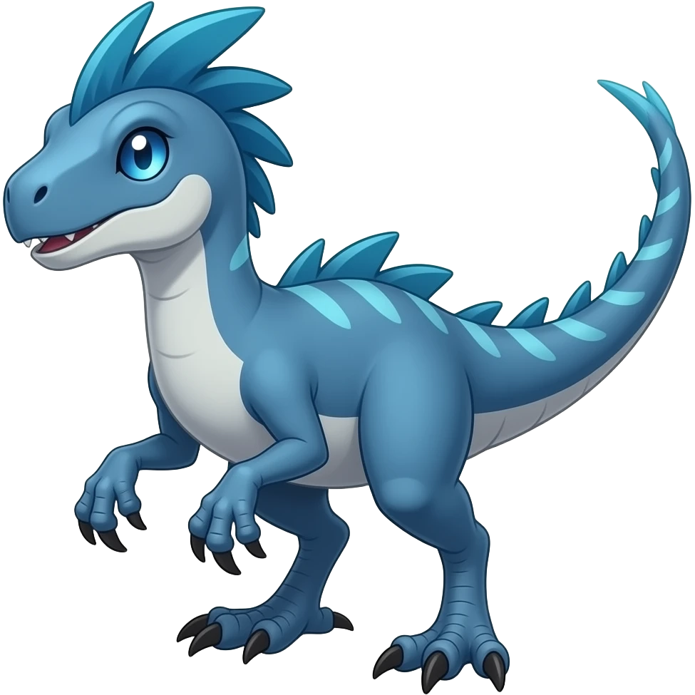 blue gensect raptor fakemon emoji