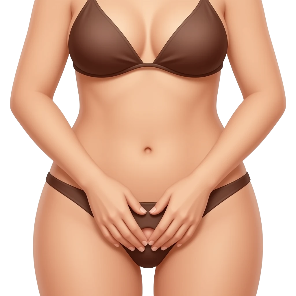 Masturbating on vagina emoji