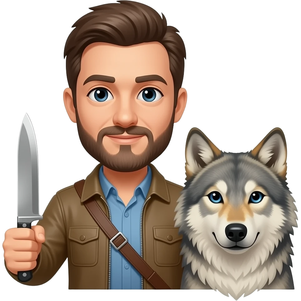 John’s now Holding knife with wolf emoji