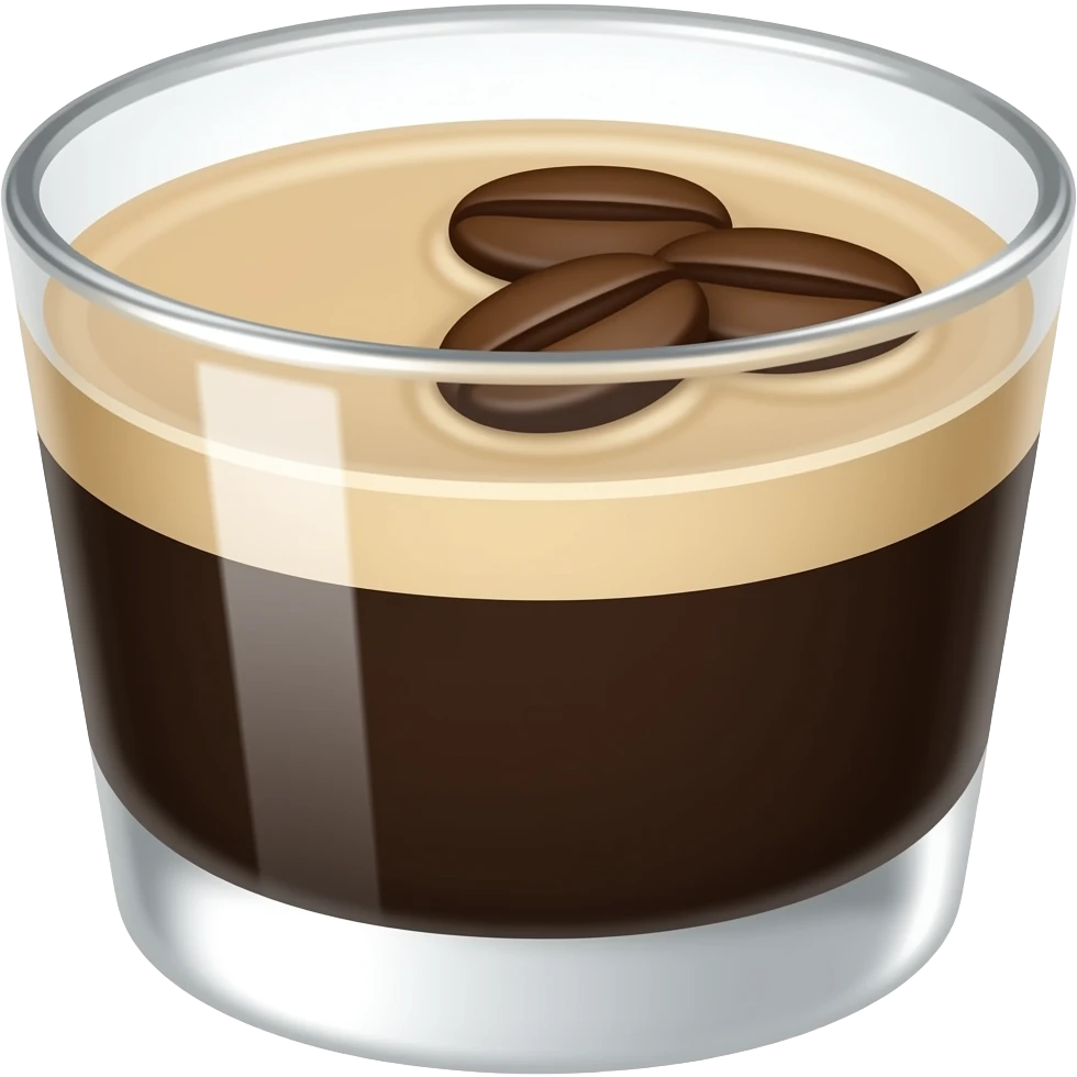 Espresso martini with 3 beans emoji