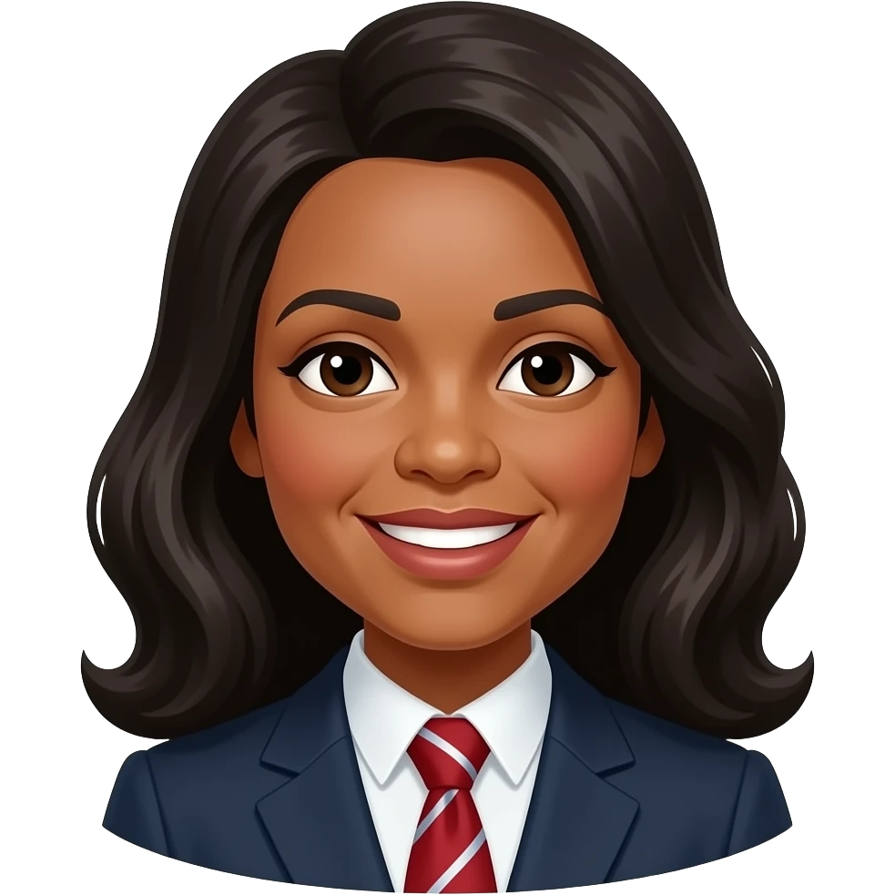 Coretta Scott King with long hair emoji